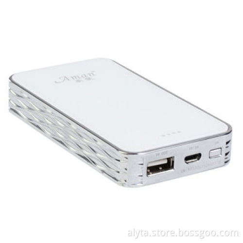 5,000mAh Aluminum Alloy Portable Power Bank for Mobile Phones